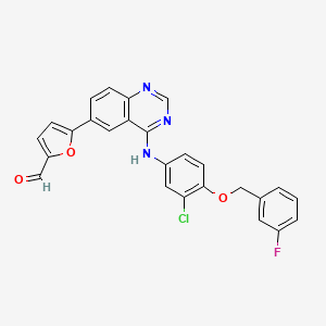5-[4-((3-klor-4-((3-fluorbensyl)oxi)fenyl)amino)kinazolin-6-yl]-2-furaldehyd丨CAS 231278-84-5