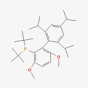 Di-tert-butyl (2 ', 4', 6'-triisopropyl -3, 6- dimetoxy- (1,1'-bifenyl) -2- yl) fosfin 丨 丨 1160861-53-9}