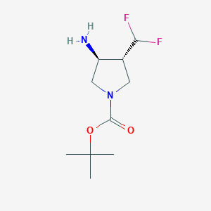 Tert-butyltrans-3-amino-4-(difluormetyl)pyrrolidin-1-karboxylat丨CAS 1428776-48-0